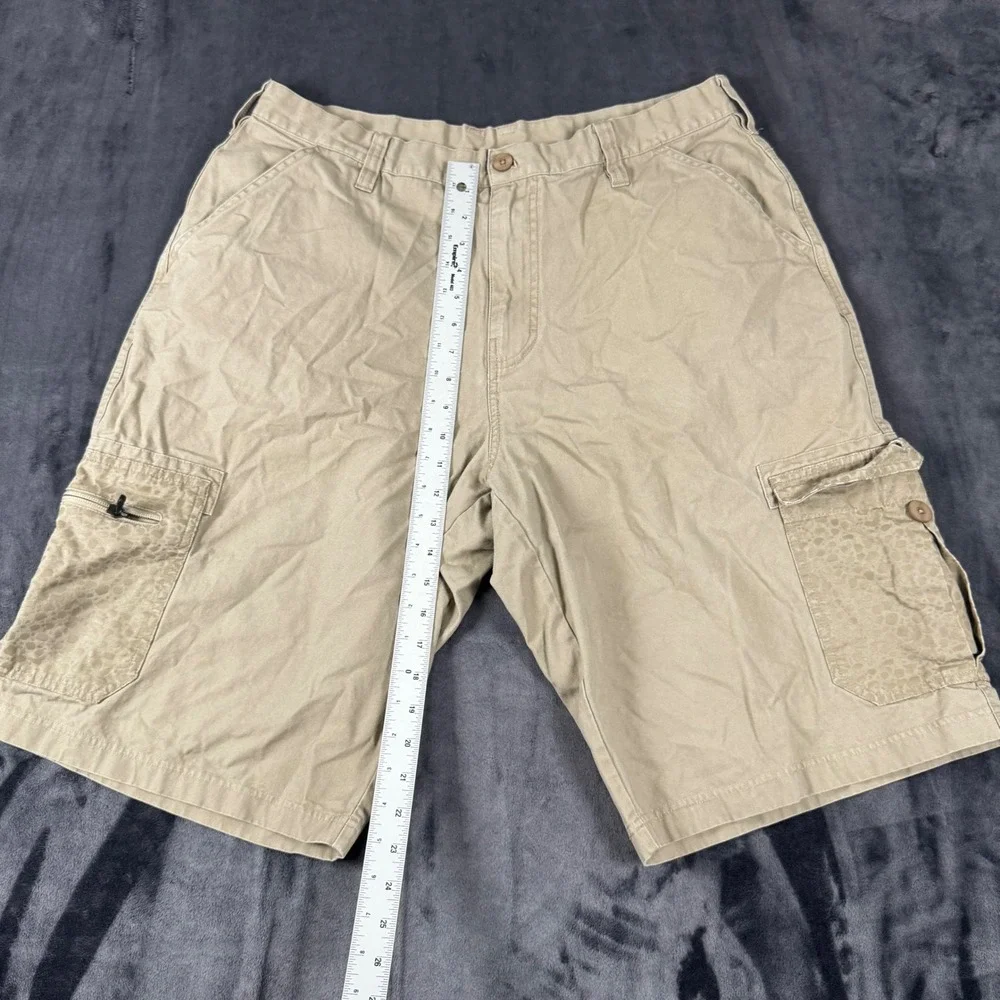 Nike Cargo Shorts Mens 38 Khaki Tan Nike Air Safari Print Canvas Outdoor
